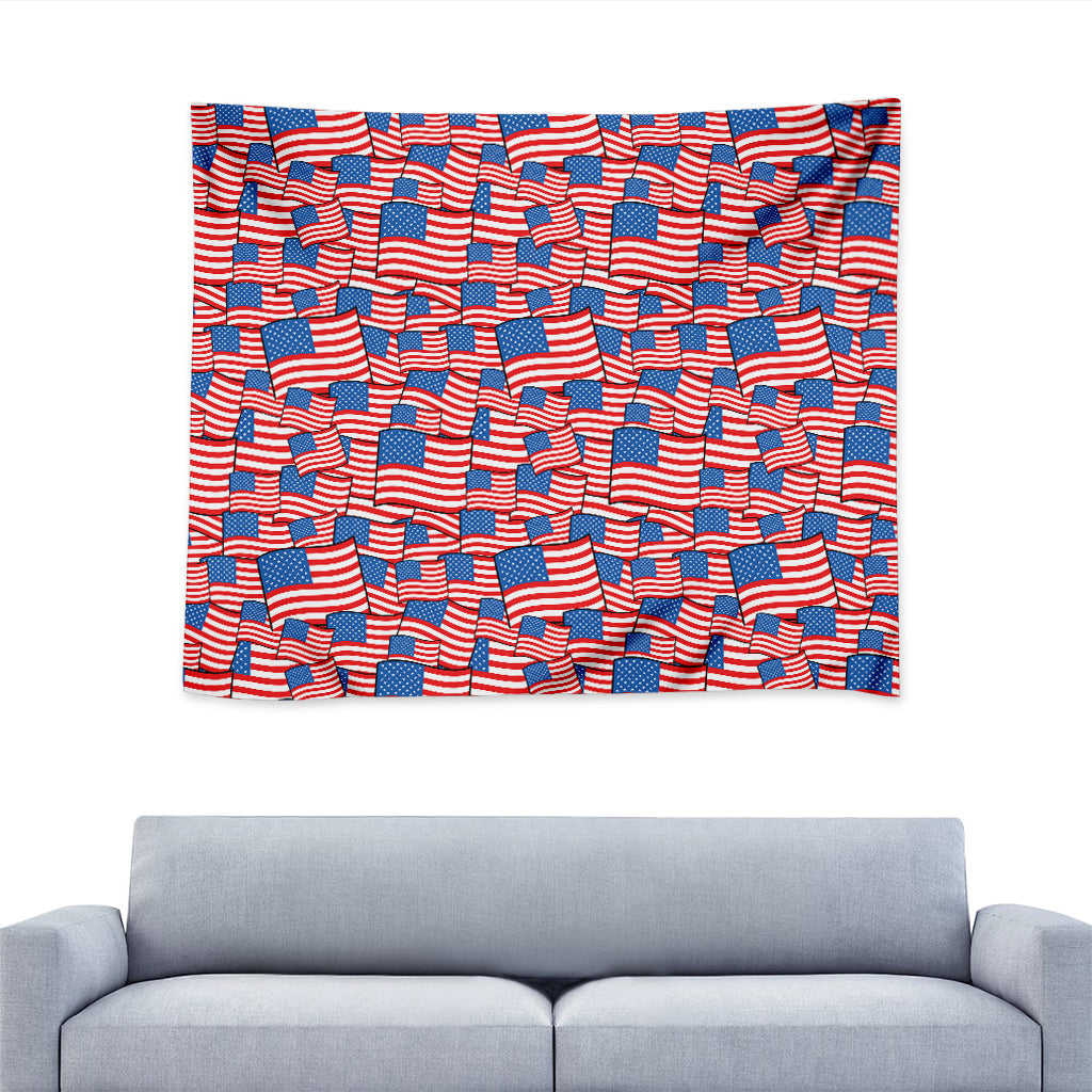 4th of July USA Flag Pattern Print Tapestry