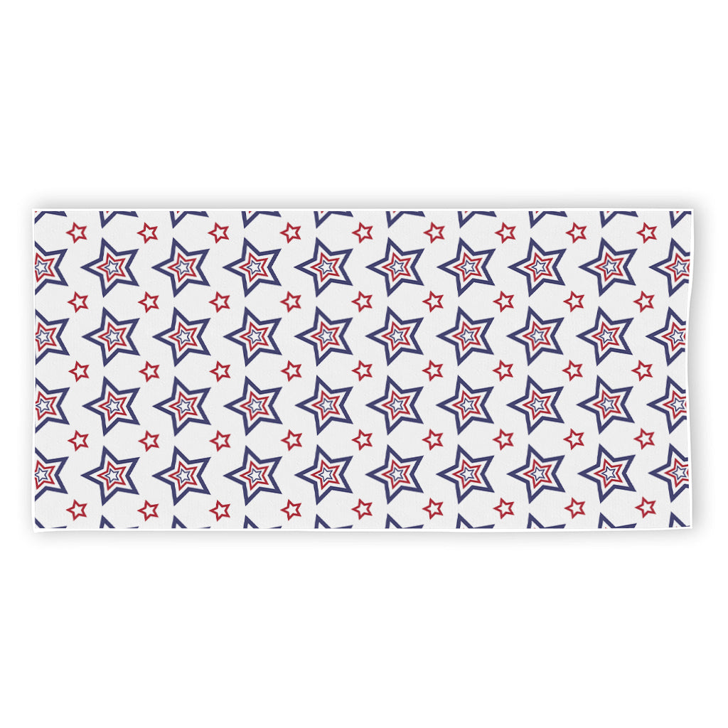 4th of July USA Star Pattern Print Beach Towel