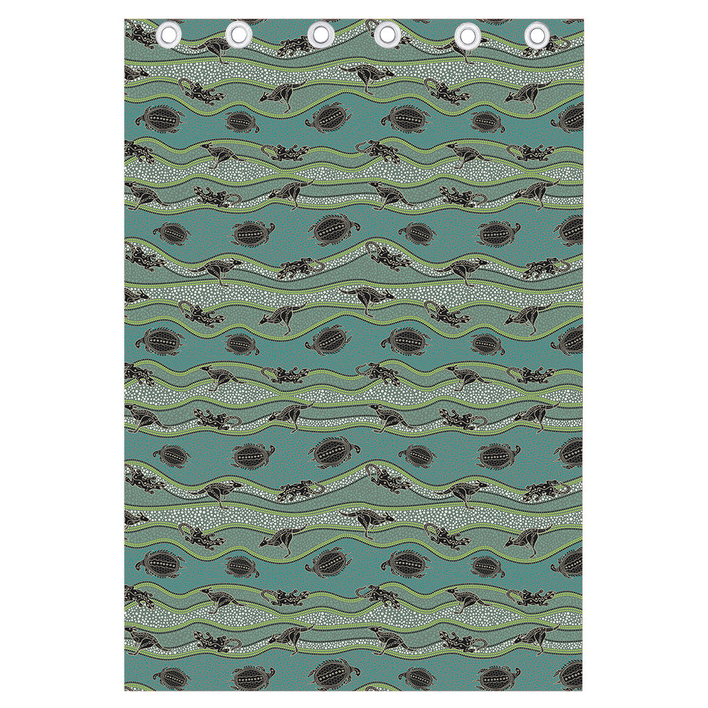 Aboriginal Animals Pattern Print Curtain