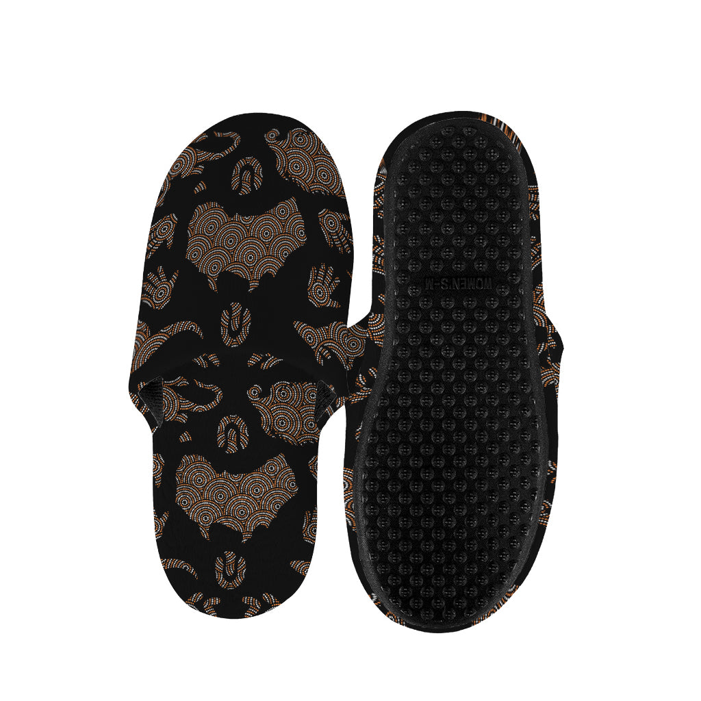 Aboriginal Australian Pattern Print Slippers