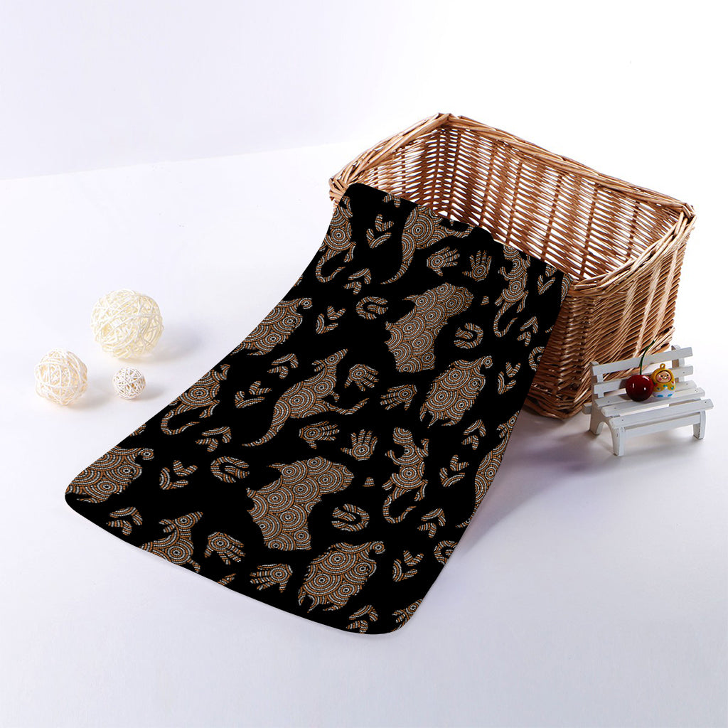 Aboriginal Australian Pattern Print Towel