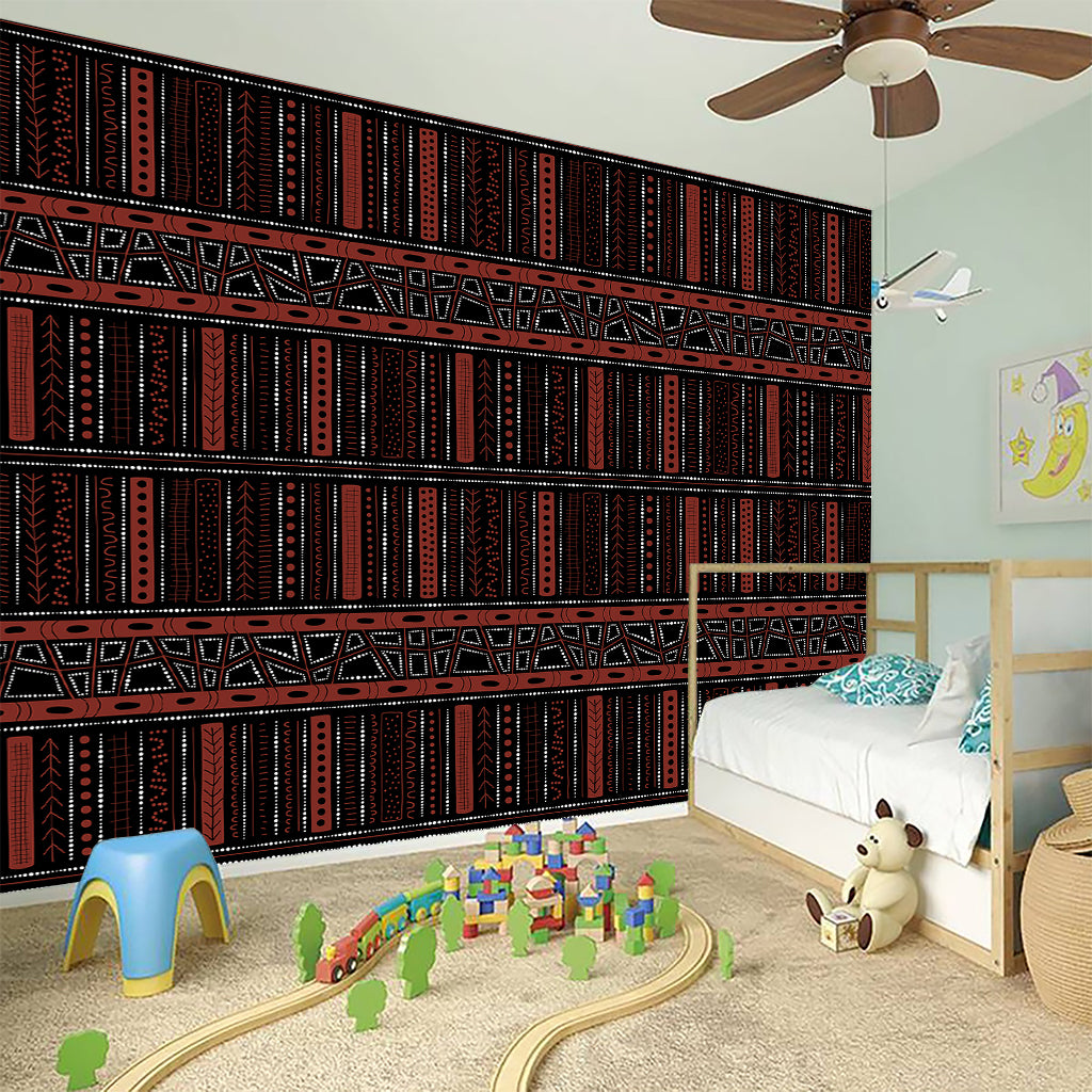 Aboriginal Indigenous Pattern Print Wall Sticker