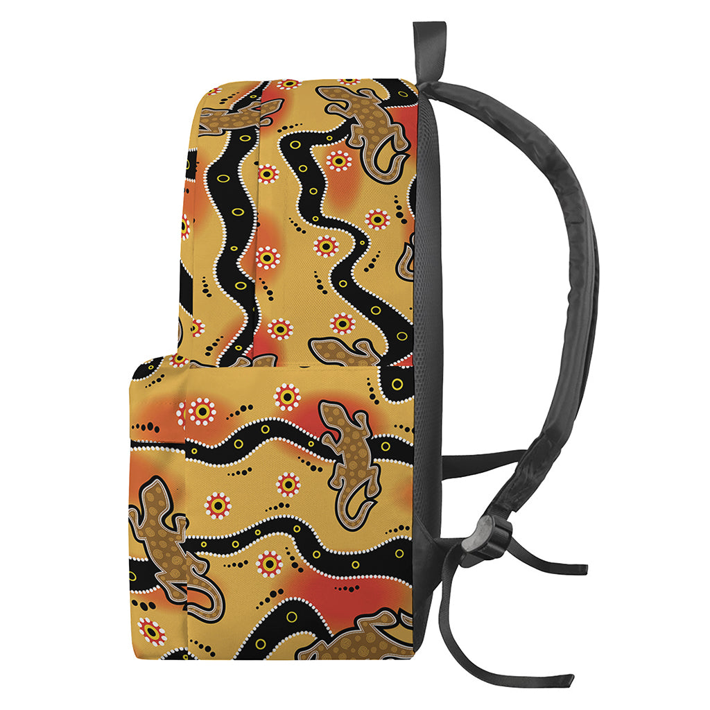 Aboriginal Lizard Pattern Print Backpack