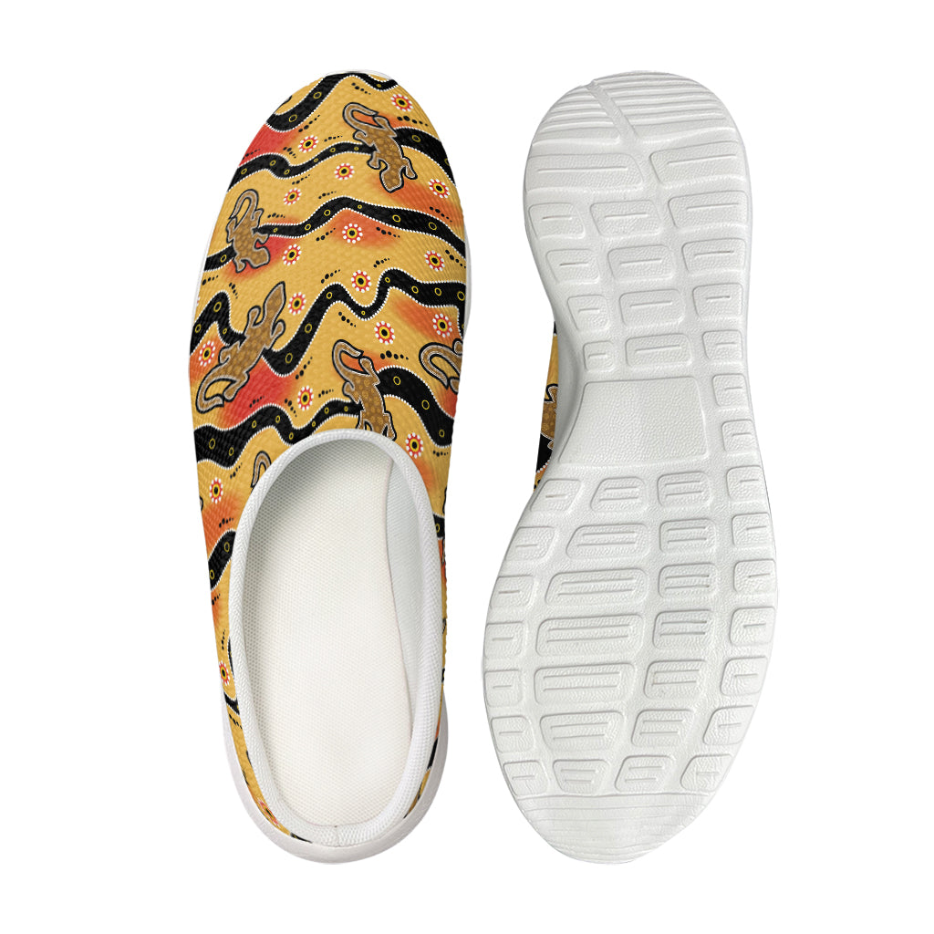 Aboriginal Lizard Pattern Print Mesh Casual Shoes