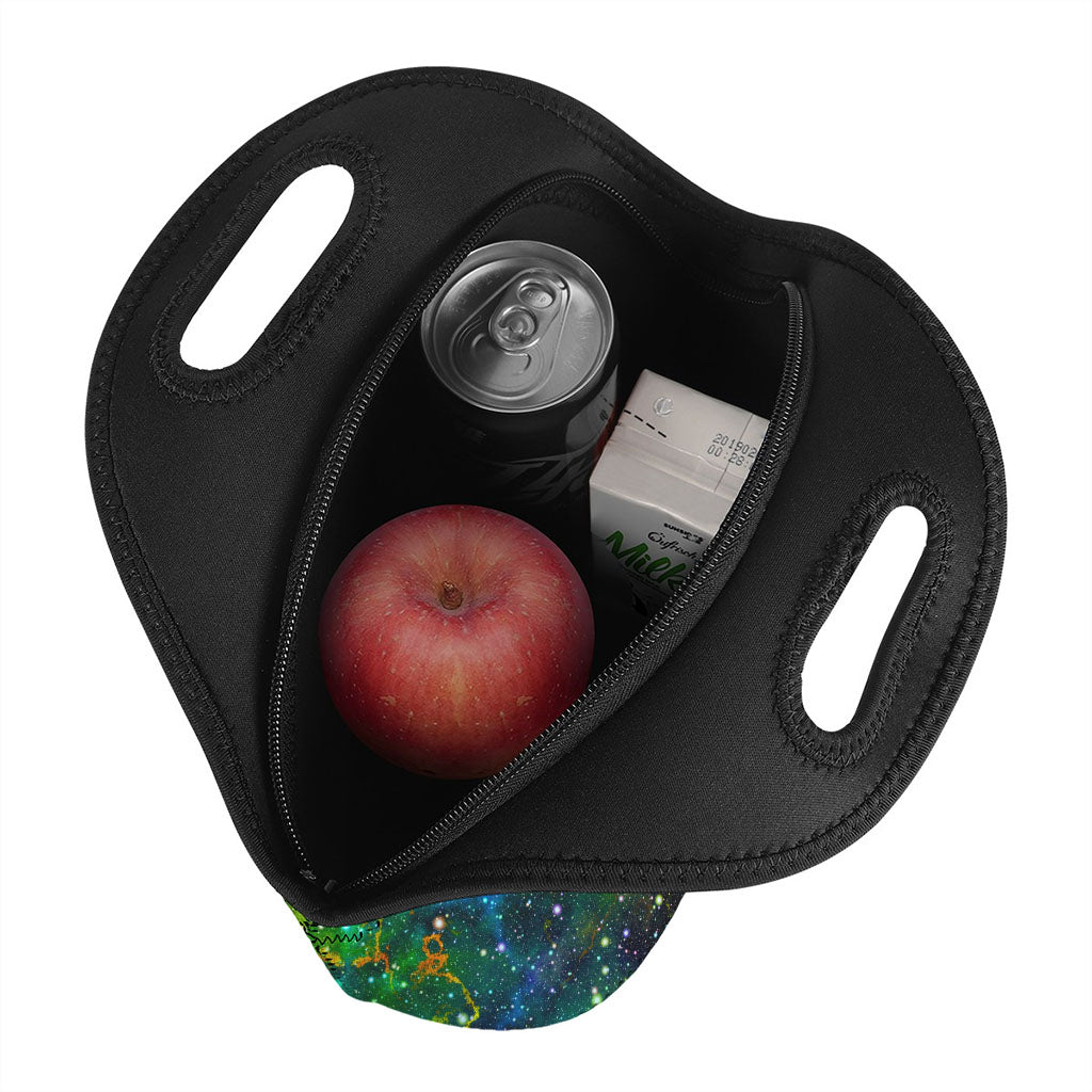 Abstract Colorful Galaxy Space Print Neoprene Lunch Bag