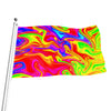 Abstract Colorful Liquid Trippy Print Flag