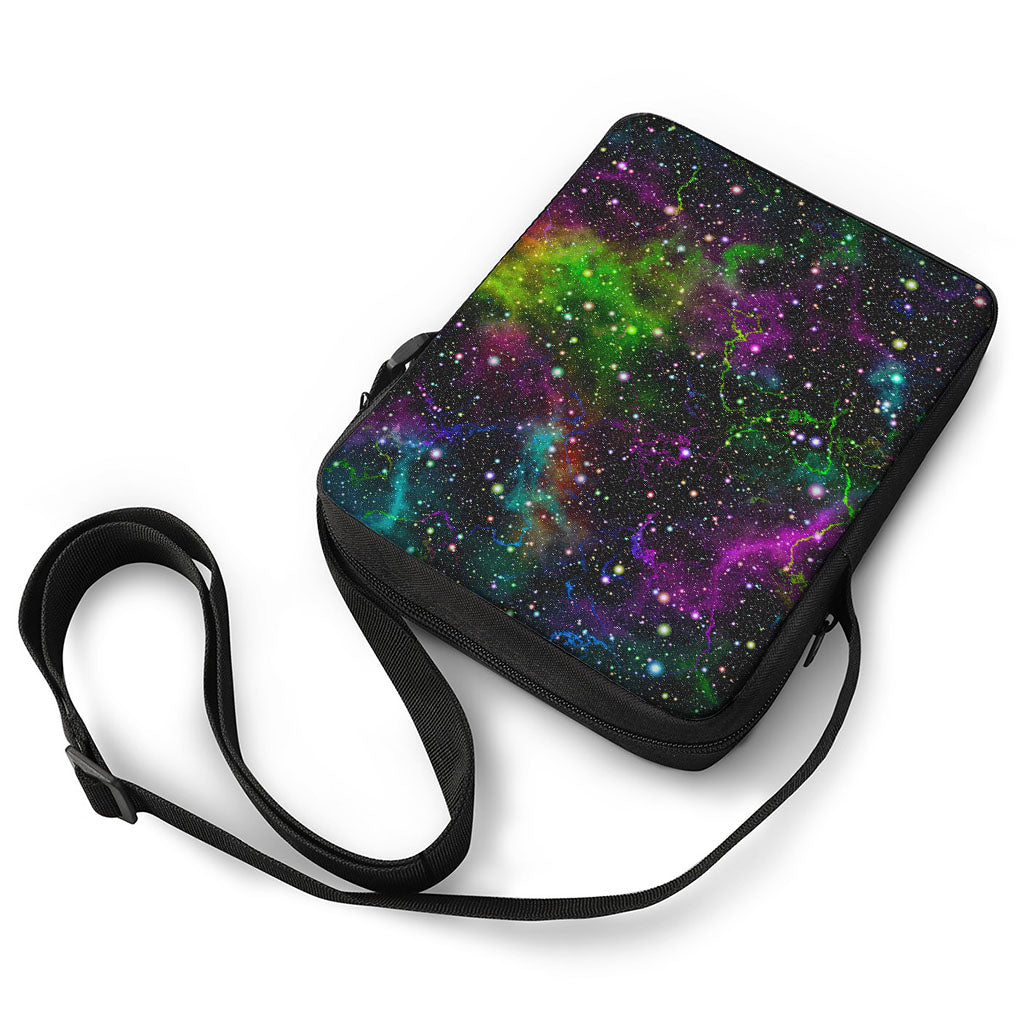 Abstract Dark Galaxy Space Print Rectangular Crossbody Bag
