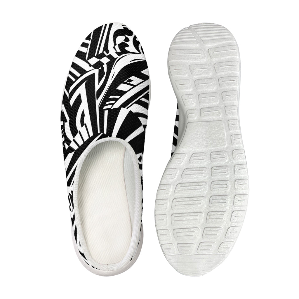 Abstract Dazzle Pattern Print Mesh Casual Shoes