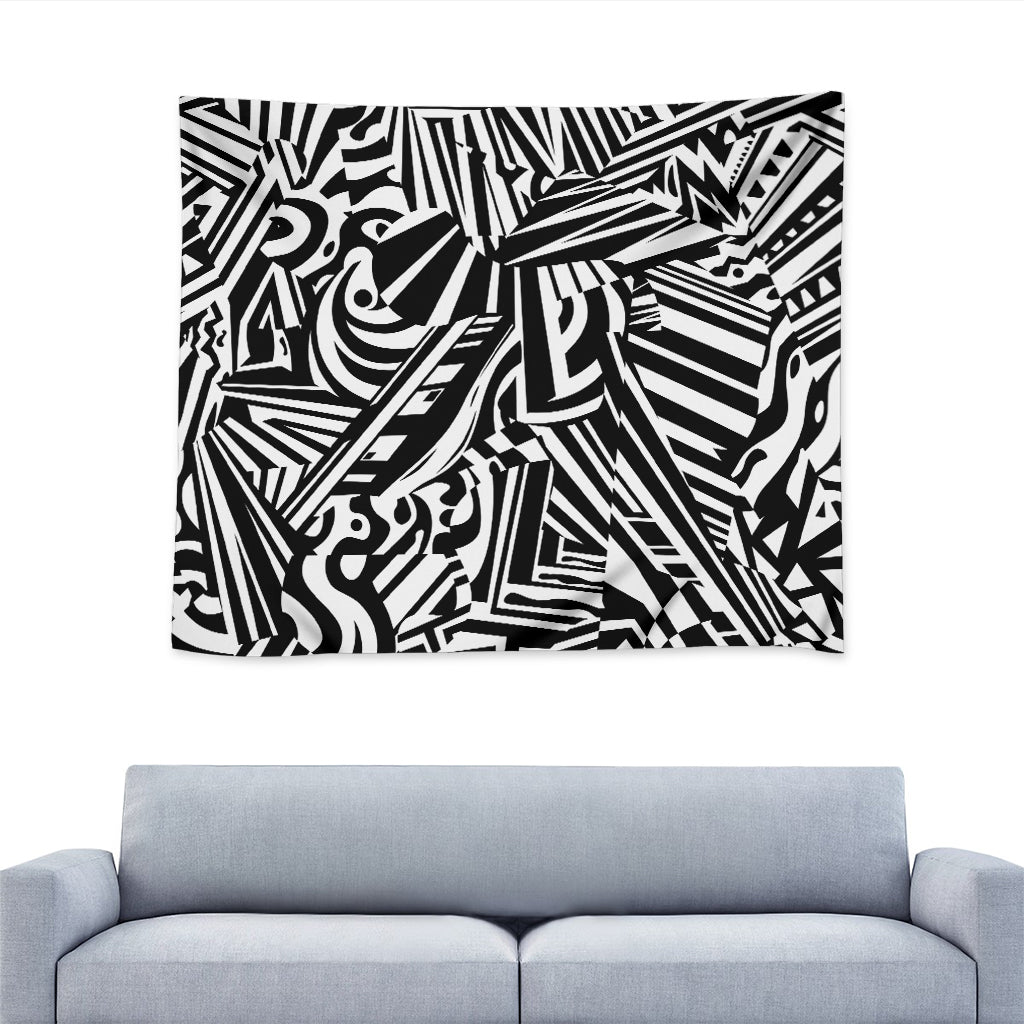 Abstract Dazzle Pattern Print Tapestry
