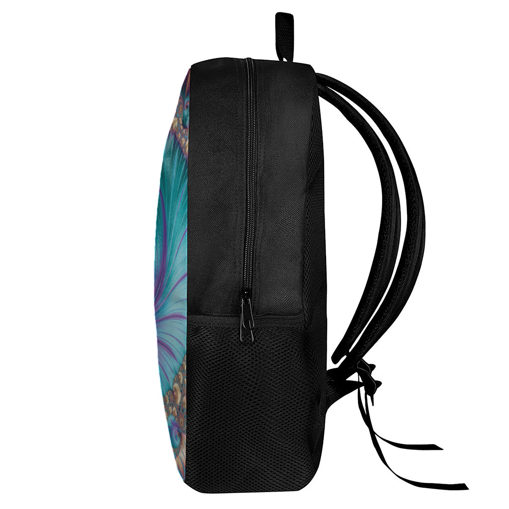 Abstract Fractal Print 17 Inch Backpack
