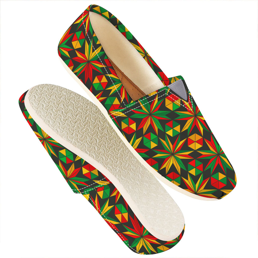 Abstract Geometric Reggae Pattern Print Casual Shoes