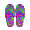 Abstract Psychedelic Liquid Trippy Print Slippers