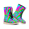 Abstract Psychedelic Trippy Print Winter Boots