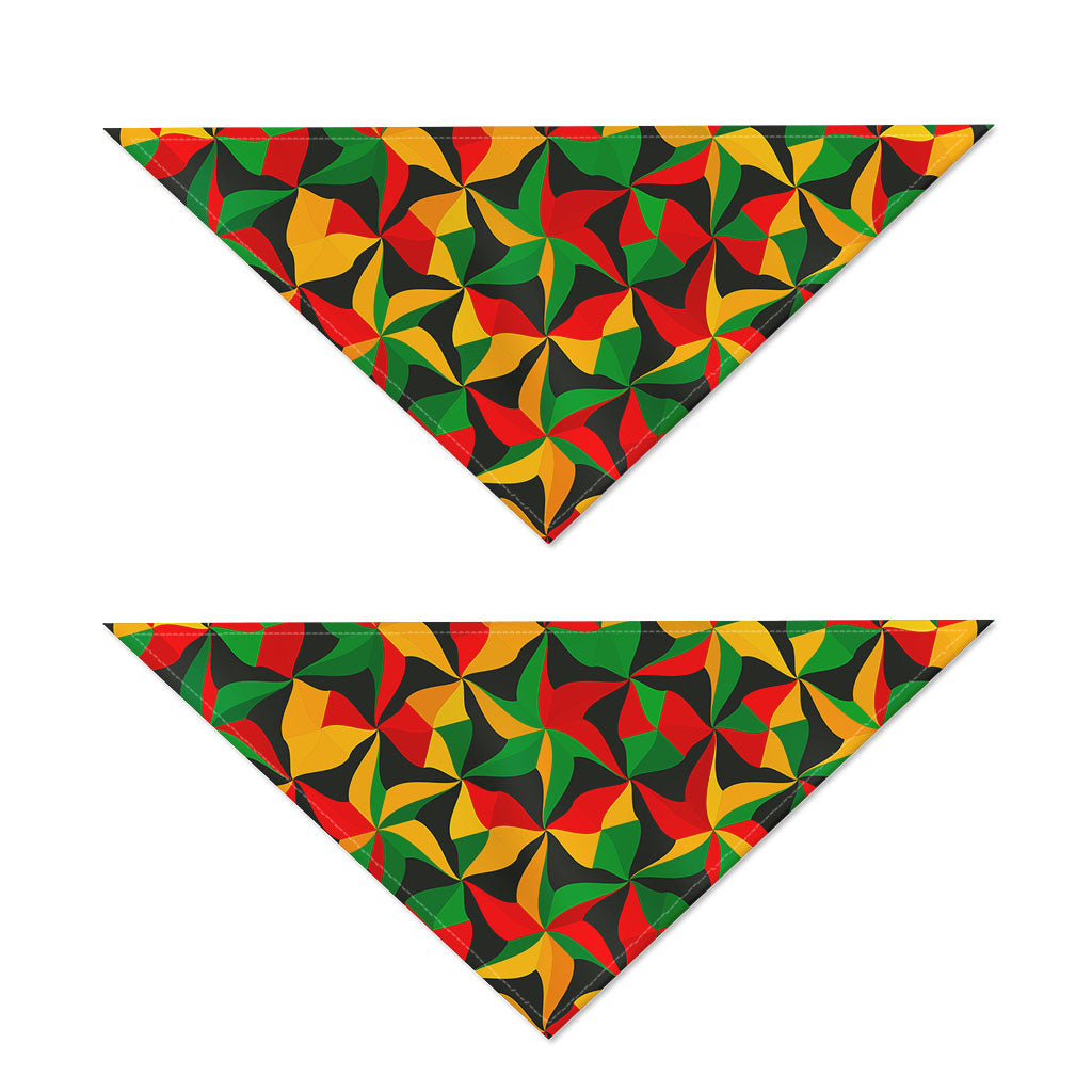 Abstract Reggae Pattern Print Dog Bandana