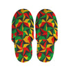 Abstract Reggae Pattern Print Slippers