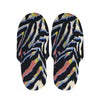 Abstract Zebra Pattern Print Slippers