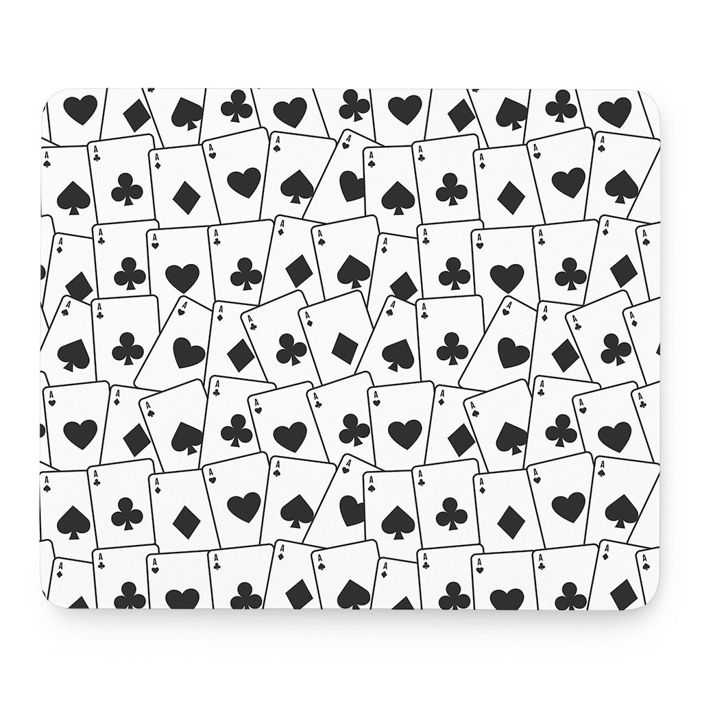 Ace Playing Cards Pattern Print Mouse Pad