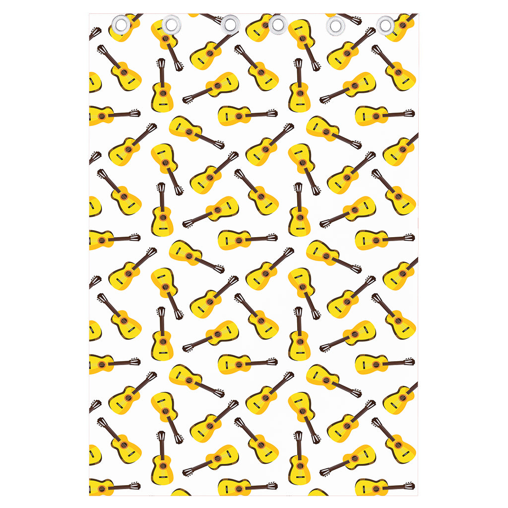 Acoustic Guitar Pattern Print Curtain