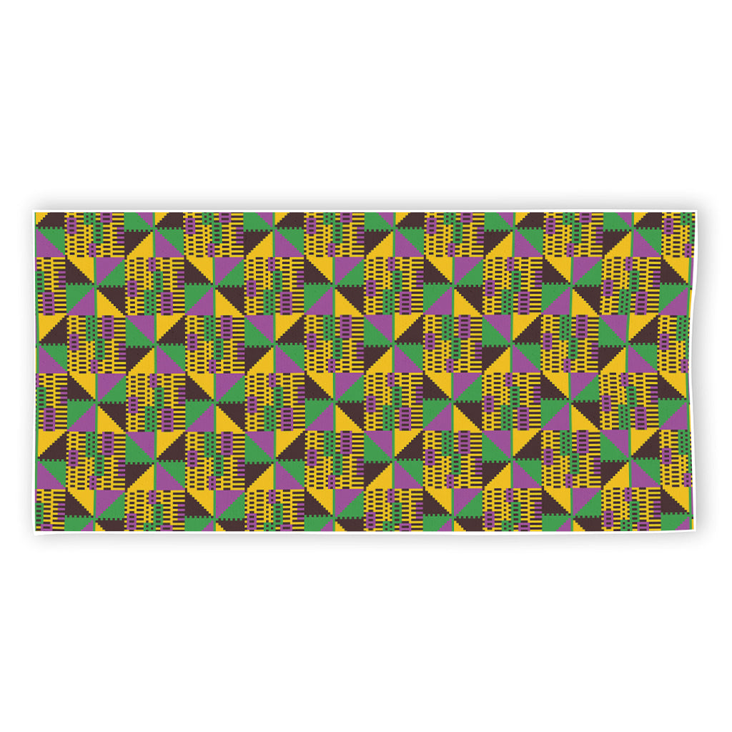African Kente Pattern Print Beach Towel