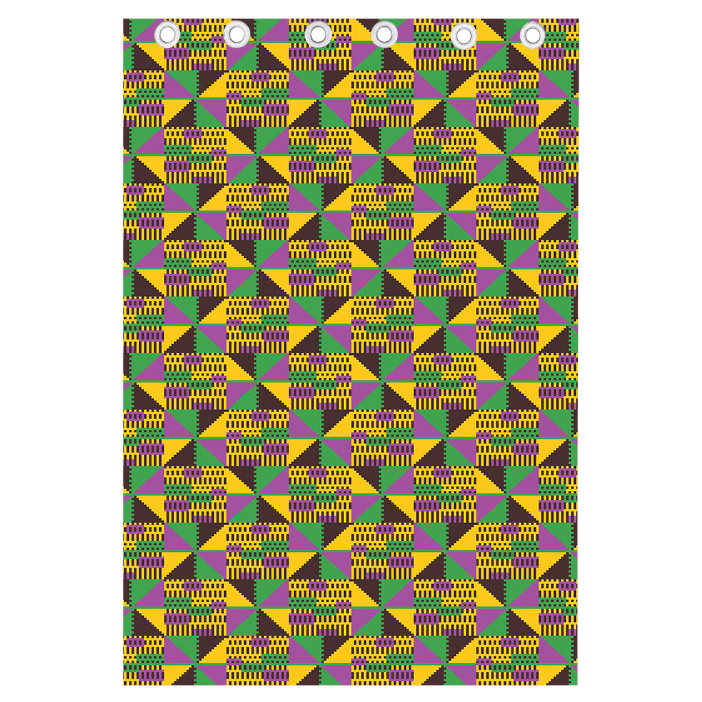 African Kente Pattern Print Curtain