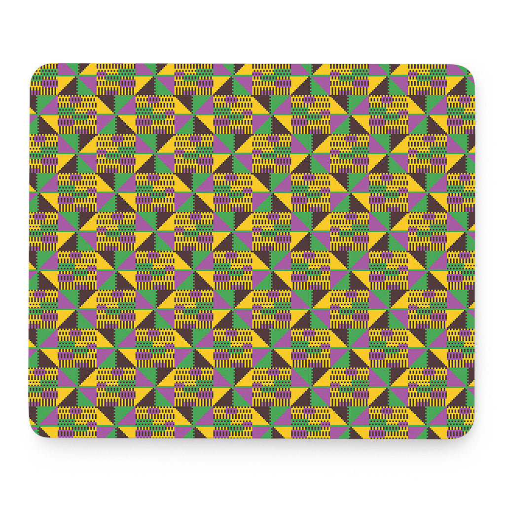 African Kente Pattern Print Mouse Pad