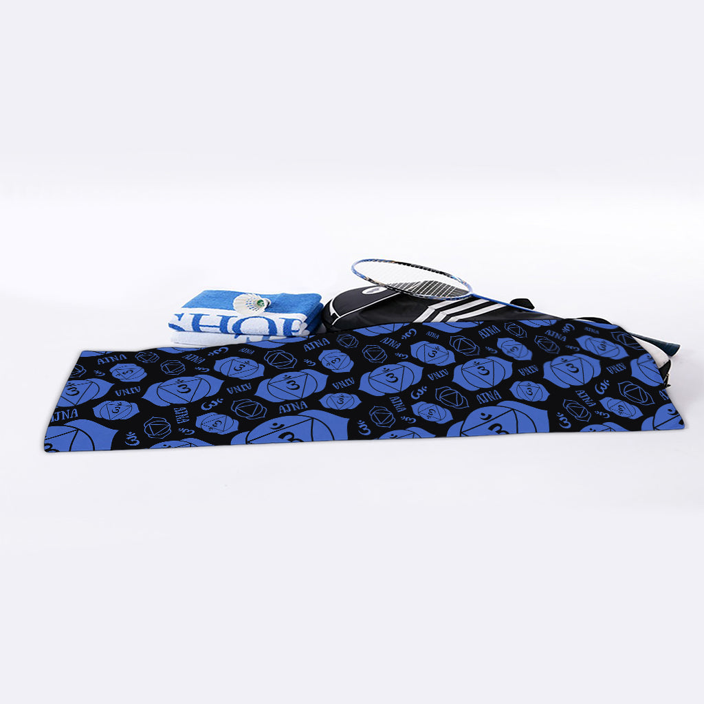Ajna Chakra Pattern Print Sports Towel