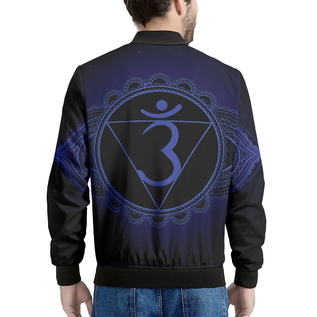 Ajna Chakra Symbol Print Men's Bomber Jacket