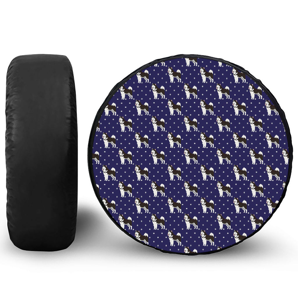 Alaskan Malamute Pattern Print Tire Cover