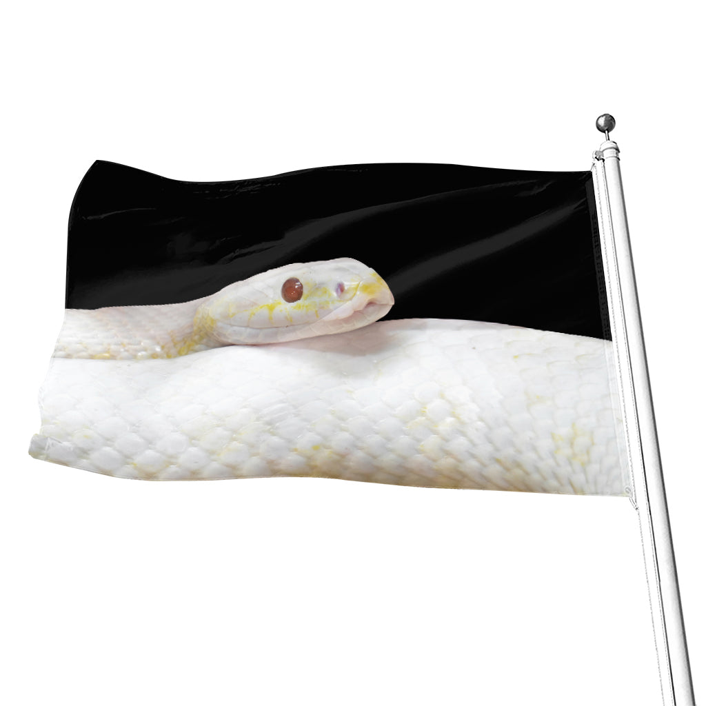 Albino Snake Print Flag