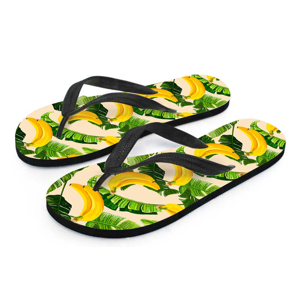 Aloha Banana Pattern Print Flip Flops