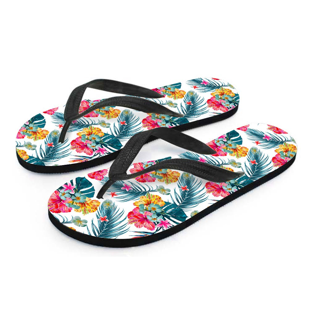 Aloha Hawaii Floral Pattern Print Flip Flops