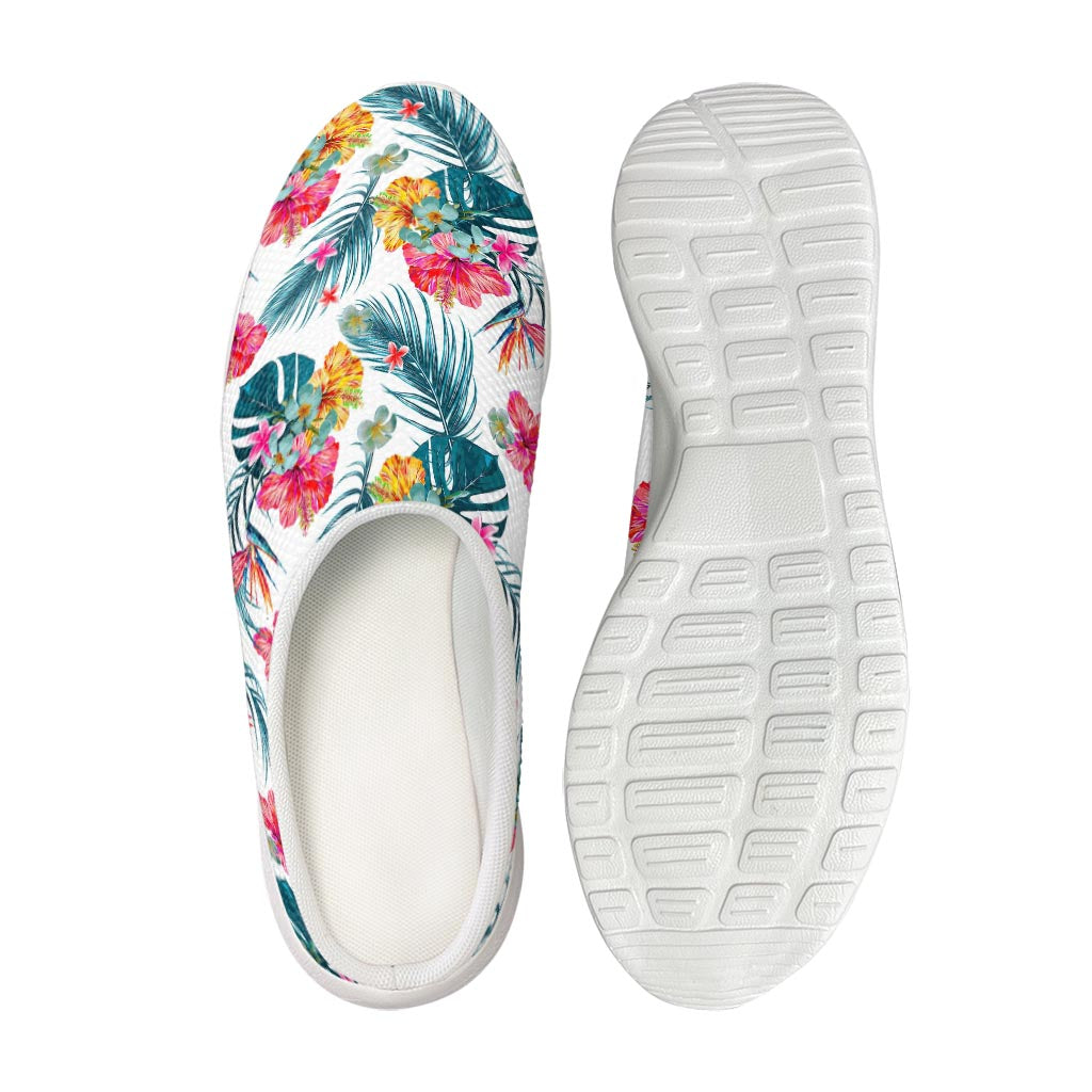 Aloha Hawaii Floral Pattern Print Mesh Casual Shoes
