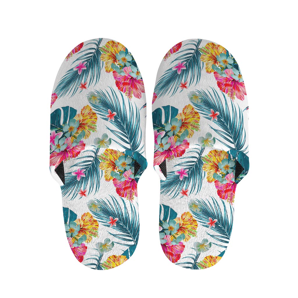 Aloha Hawaii Floral Pattern Print Slippers