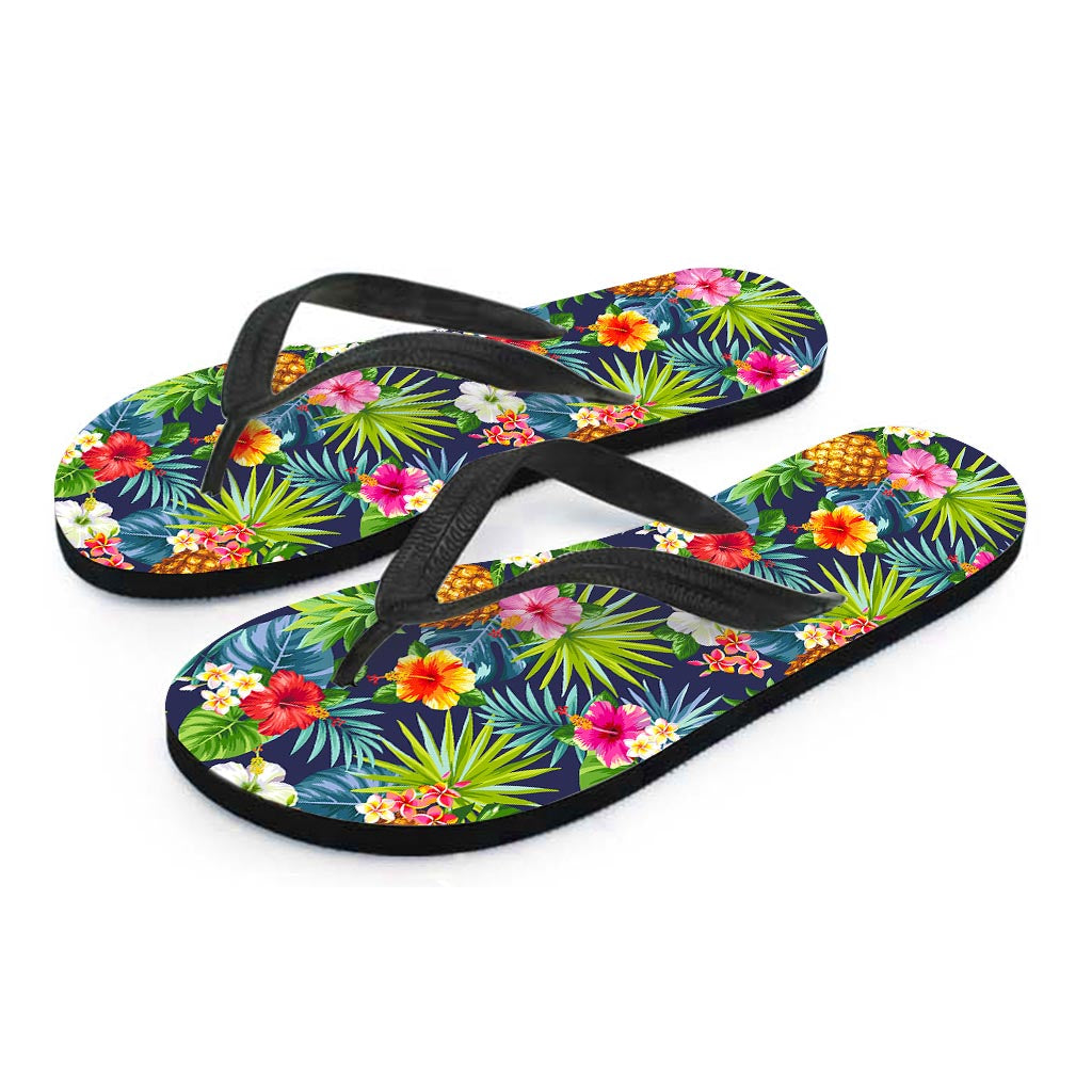 Aloha Hawaii Tropical Pattern Print Flip Flops