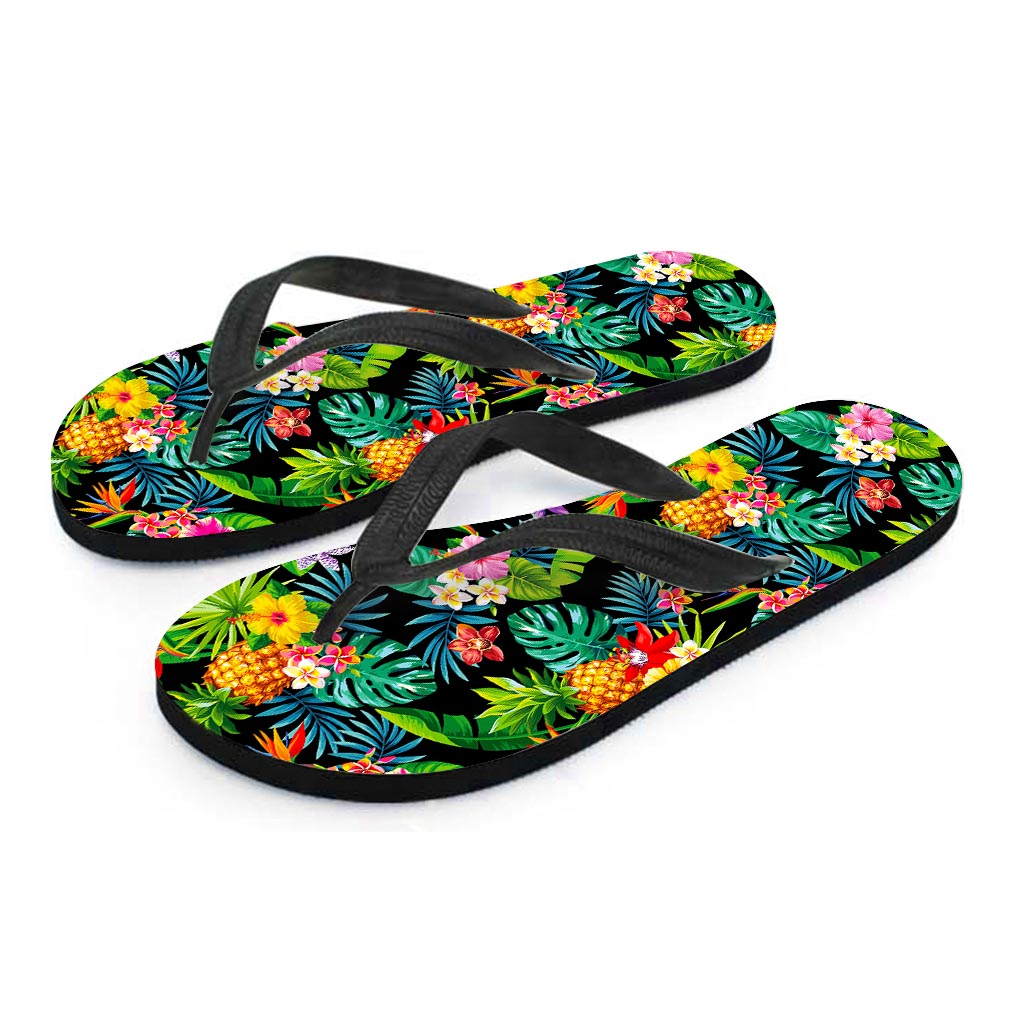 Aloha Hawaiian Tropical Pattern Print Flip Flops
