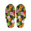 Aloha Hibiscus Pineapple Pattern Print Slippers