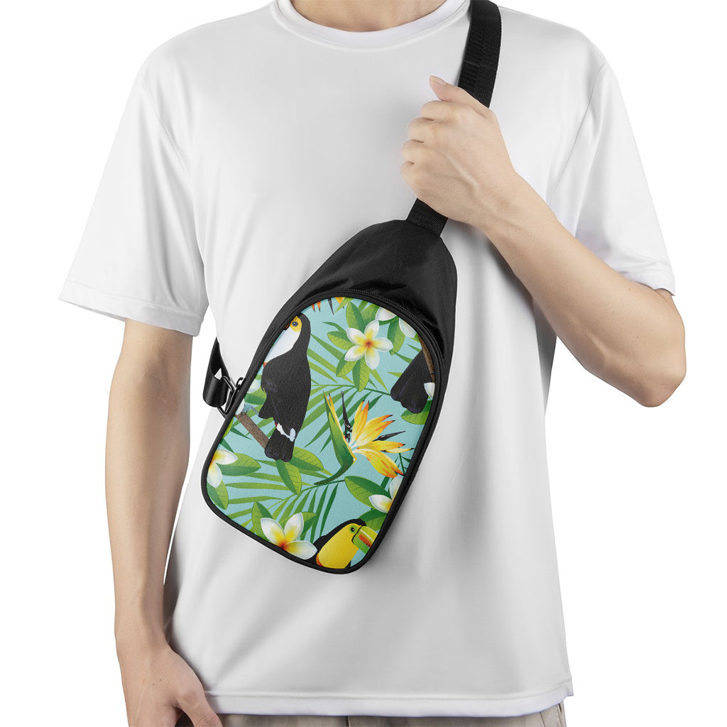 Aloha Keel-Billed Toucan Print Chest Bag
