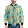 Aloha Summer Pineapple Pattern Print Men's Bomber Jacket