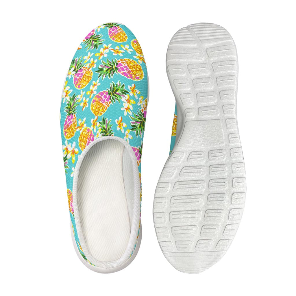 Aloha Summer Pineapple Pattern Print Mesh Casual Shoes