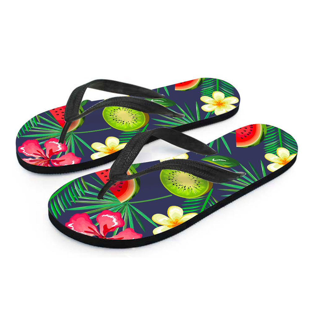 Aloha Tropical Watermelon Pattern Print Flip Flops