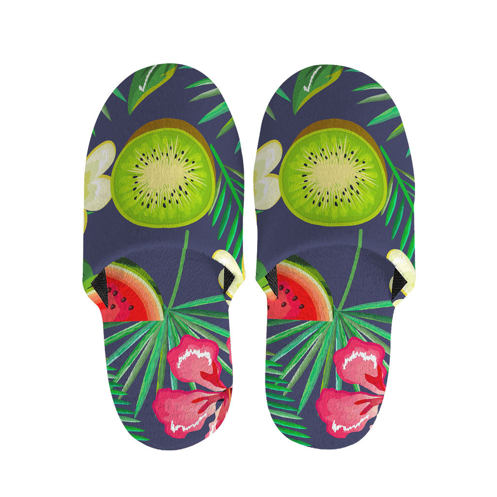 Aloha Tropical Watermelon Pattern Print Slippers
