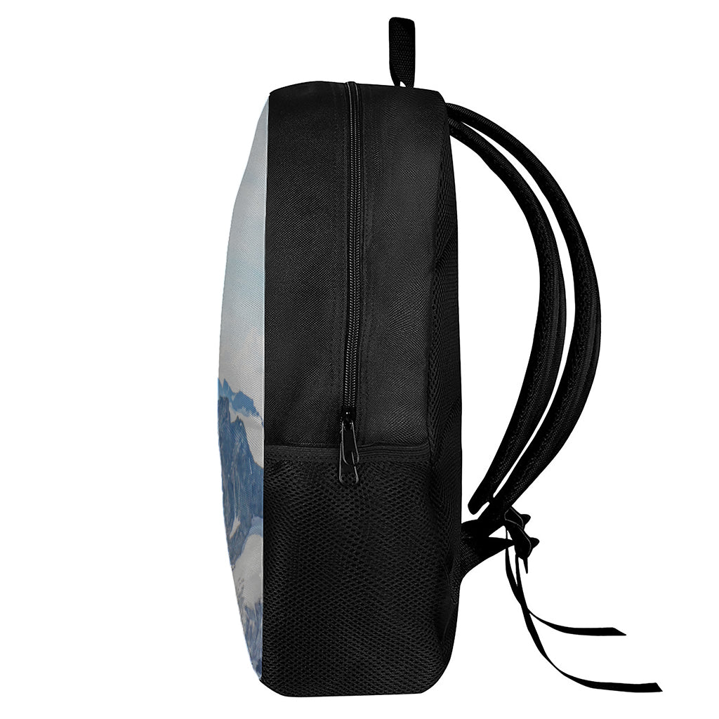 Alps Mountain Print 17 Inch Backpack