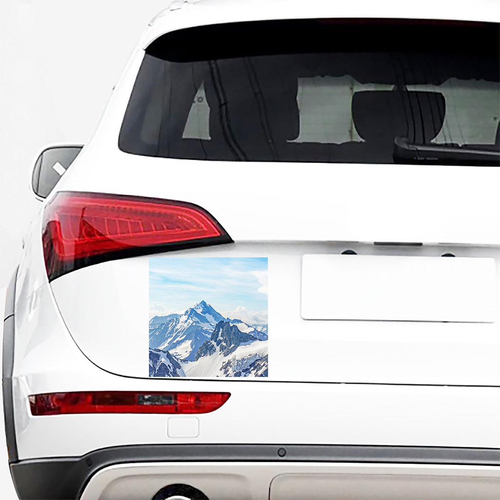 Alps Mountain Print Car Sticker