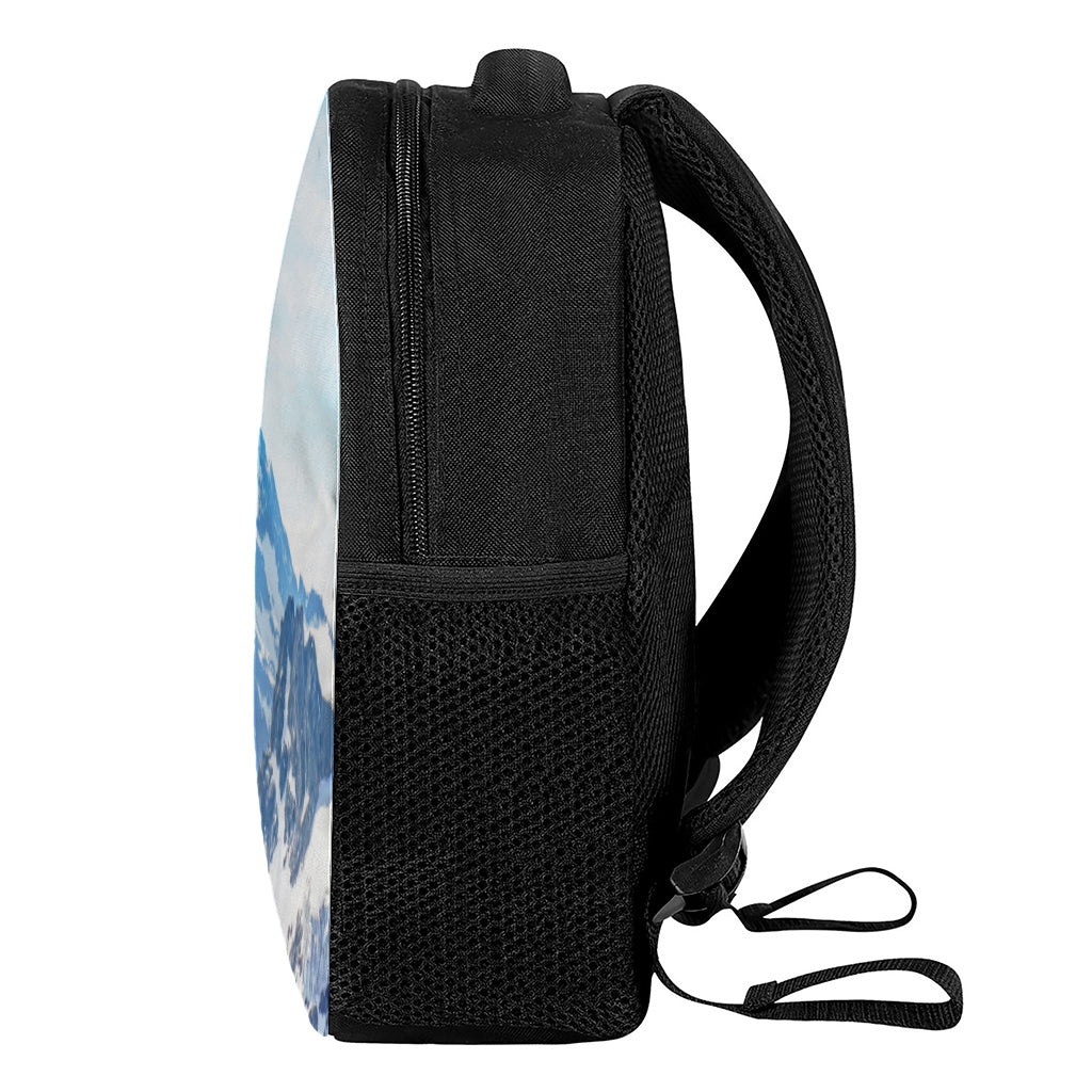 Alps Mountain Print Casual Backpack