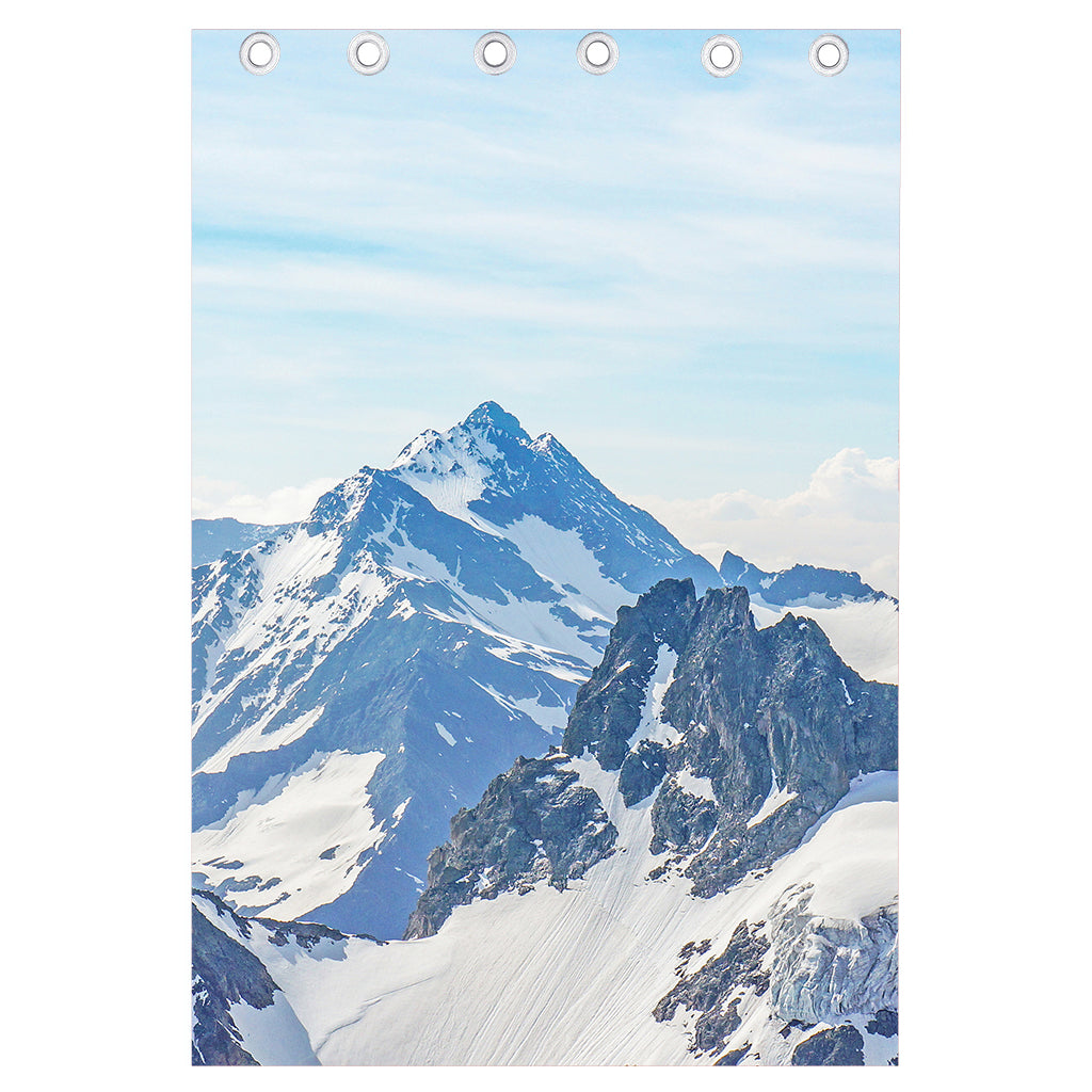 Alps Mountain Print Curtain