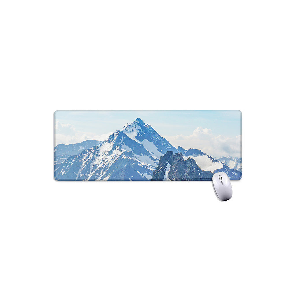 Alps Mountain Print Extended Mouse Pad