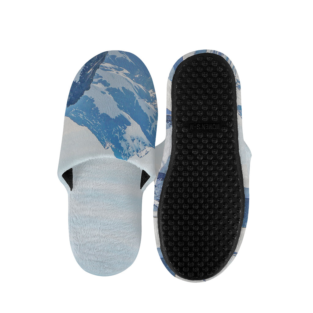Alps Mountain Print Slippers