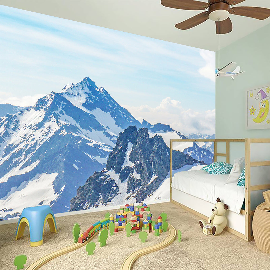 Alps Mountain Print Wall Sticker
