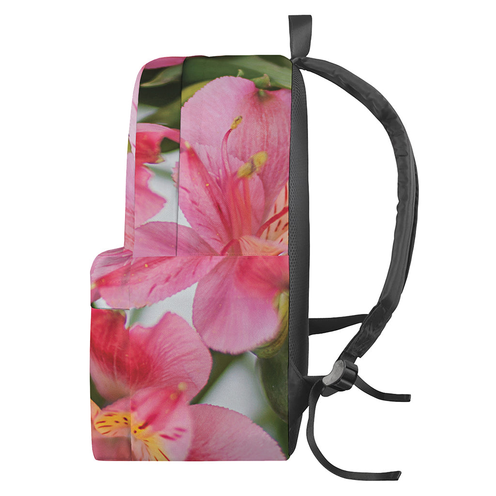 Alstroemeria Flower Print Backpack