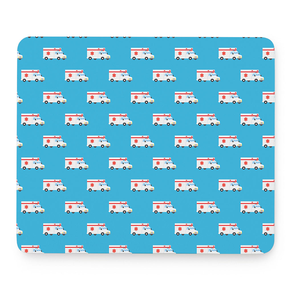 Ambulance Paramedic Car Pattern Print Mouse Pad